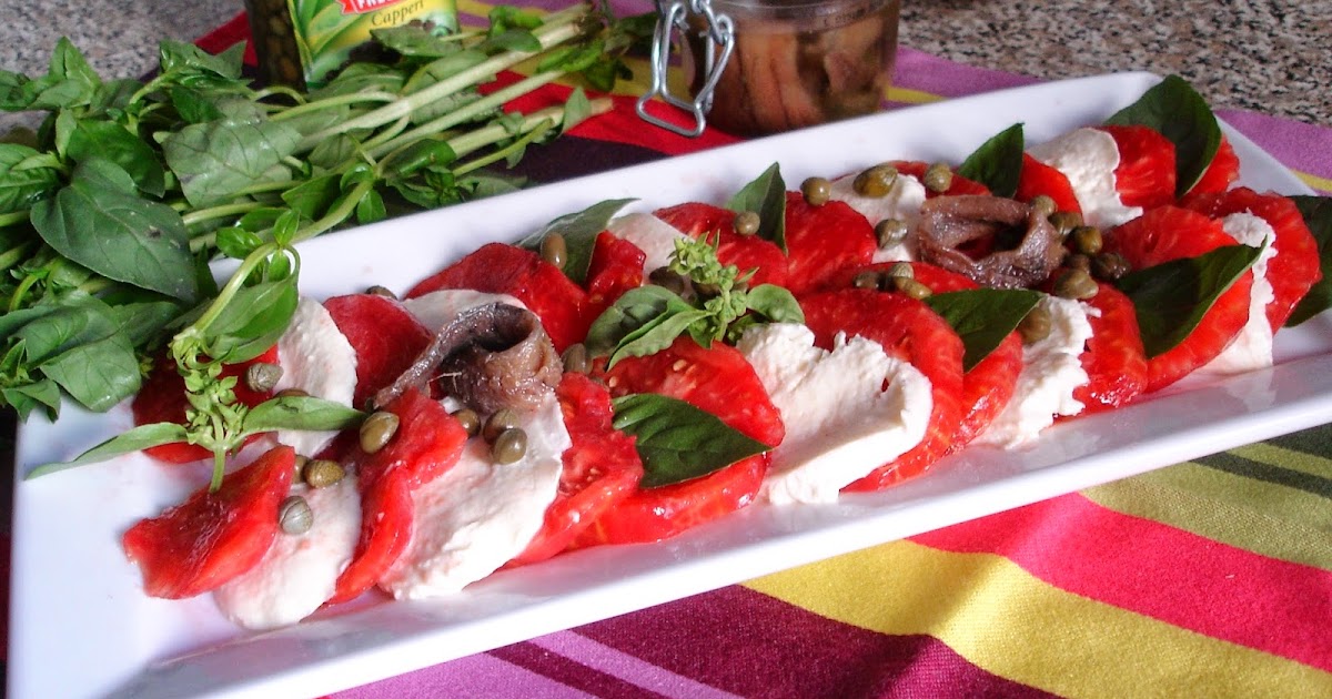 Salade caprese (tomates mozzarella)