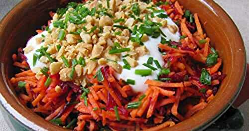 Salade de betteraves et de carottes râpées