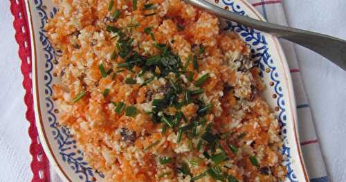 Salade de carotte & taboulé de chou-fleur