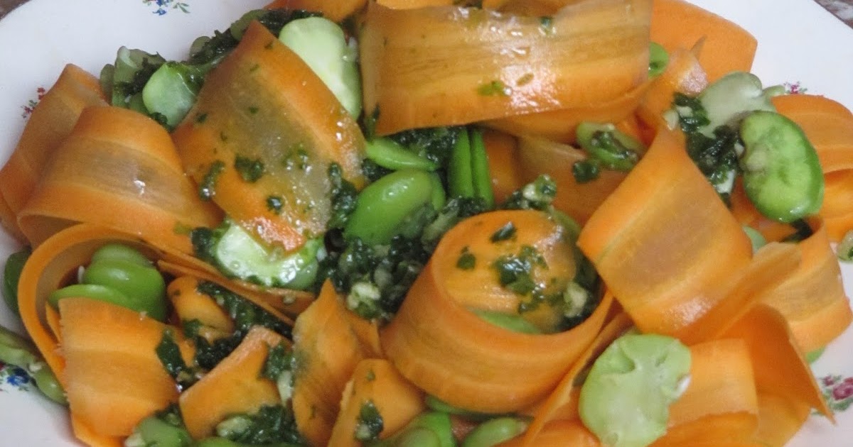 Salade de carottes et fèves
