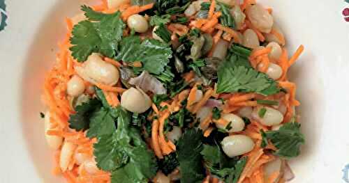 Salade de carottes et haricots blancs 