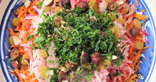 Salade de carottes râpées & radis roses