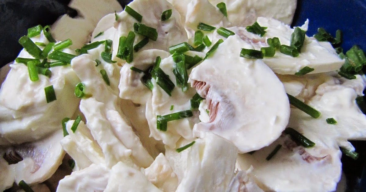 Salade de champignons à la crème 