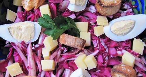 Salade de chou rouge aux endives