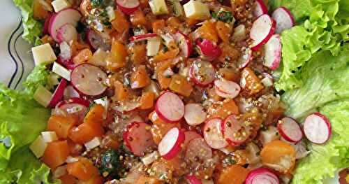 Salade printanière aux radis & carottes
