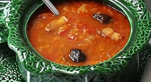 Soupe à la choucroute au lard fumé 