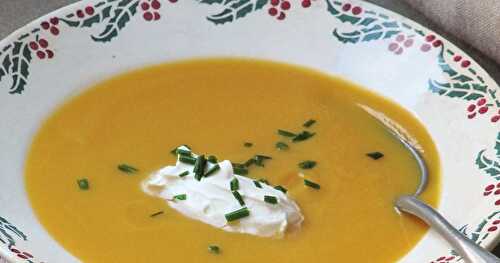 Soupe au céleri rave & à la carotte