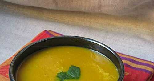 Soupe de carottes au curry