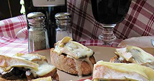 Tartines de reblochon aux champignons