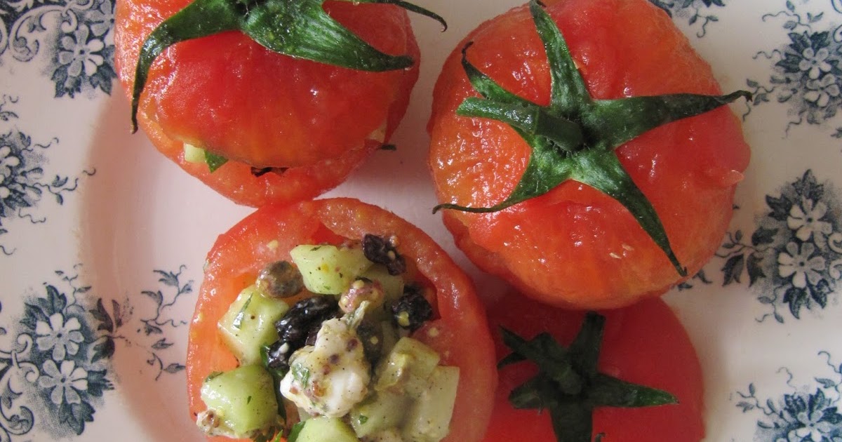 Tomates surprise au concombre & au chèvre