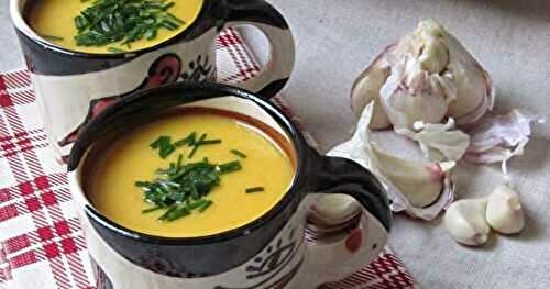 Velouté de carottes à l'ail frais