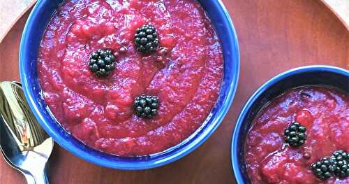 Compote de pommes aux mûres