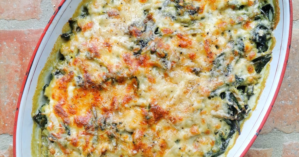 Gratin de fanes de betterave à la Béchamel