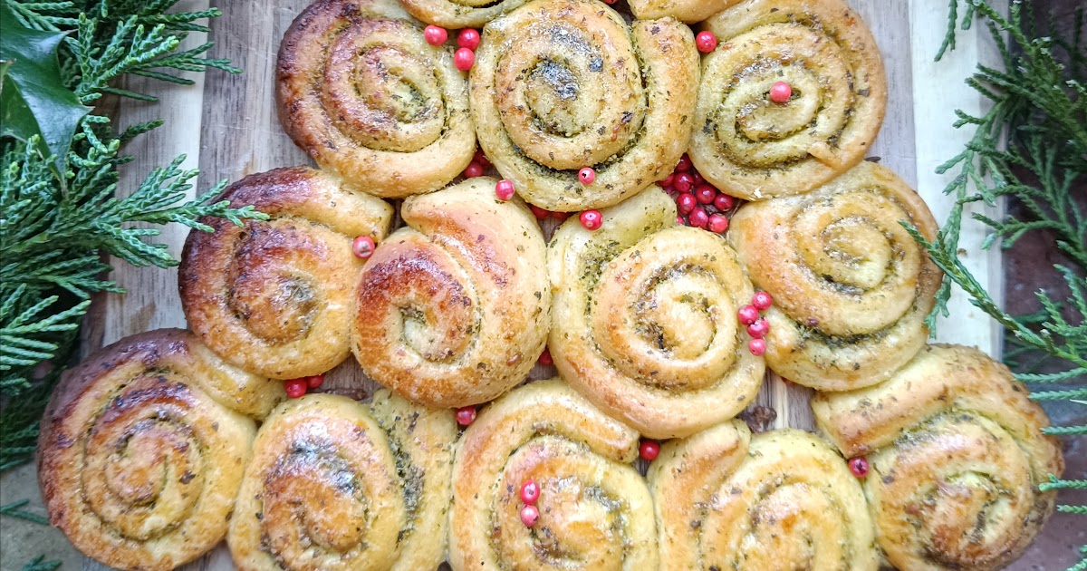 Sapin brioché au pesto de basilic 