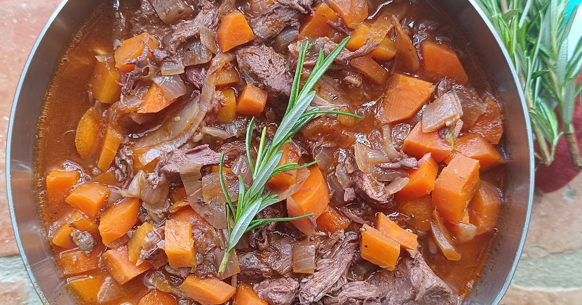 Compotée d'agneau aux carottes 