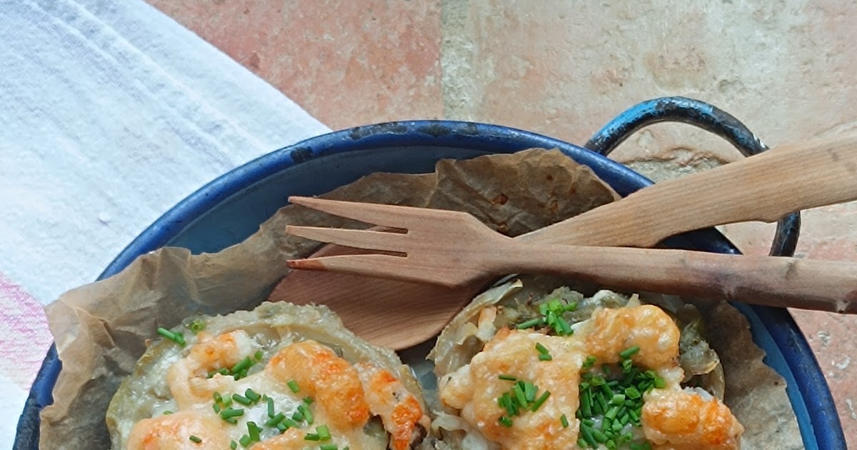 Artichauts aux langoustines 