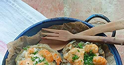 Artichauts aux langoustines 