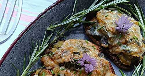 Tartines à la compotée de courgettes