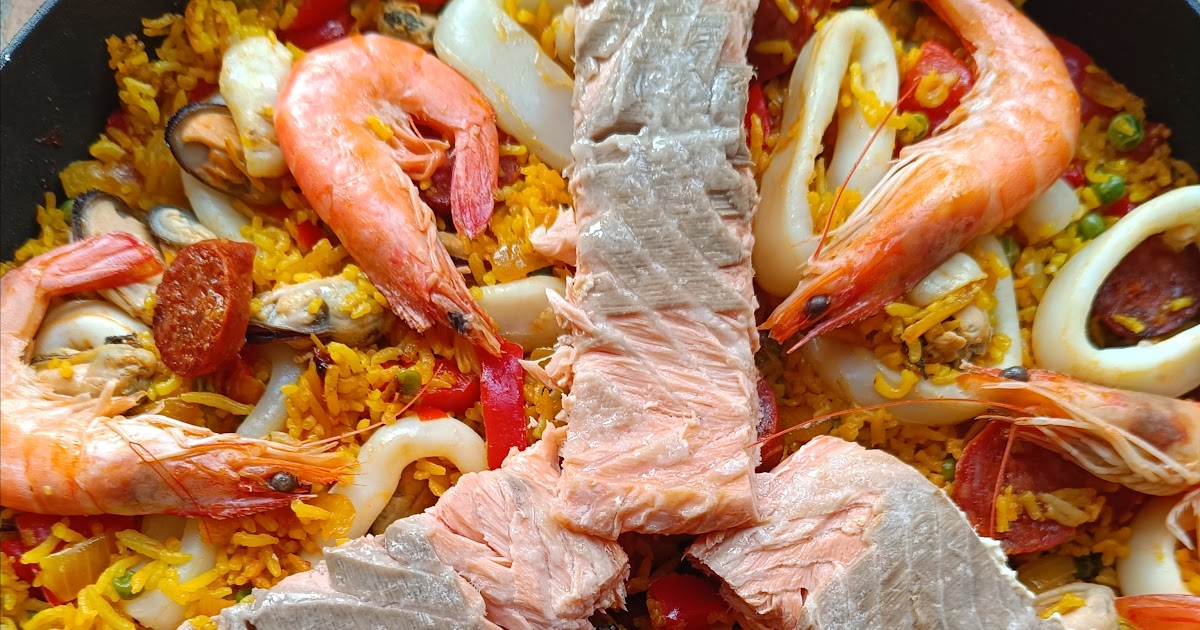 Riz sauté façon paëlla au saumon 