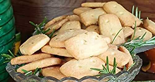 Sablés au romarin 