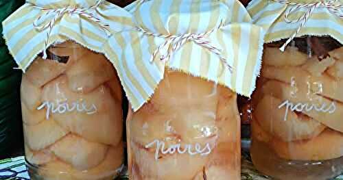 Poires au vin en conserve 