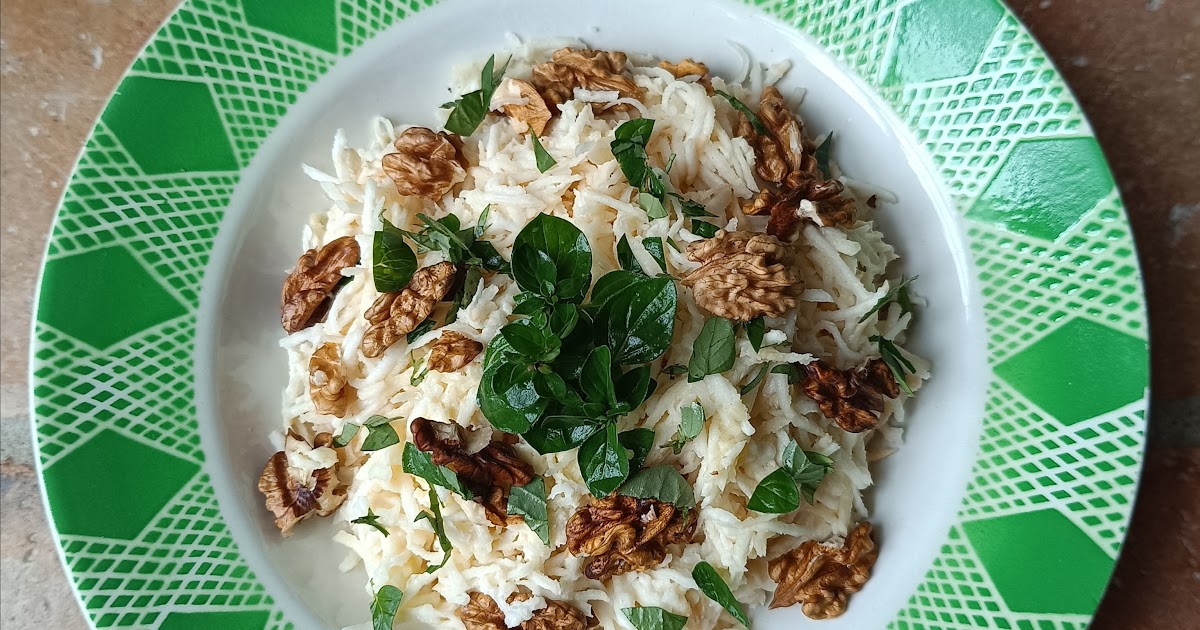 Céleri rémoulade à la pomme et aux noix