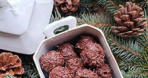 Chardons au chocolat au lait et à la noix de coco 