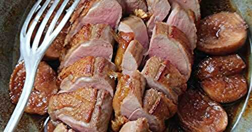 Magrets de canard farcis aux figues et aux noix