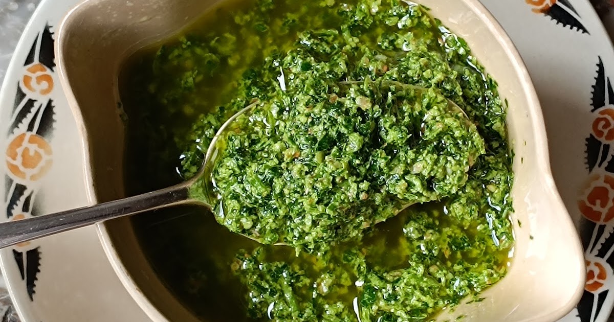 Pesto de persil et noix