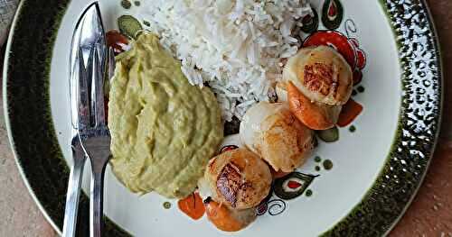 Saint-Jacques à la mousse de poireaux