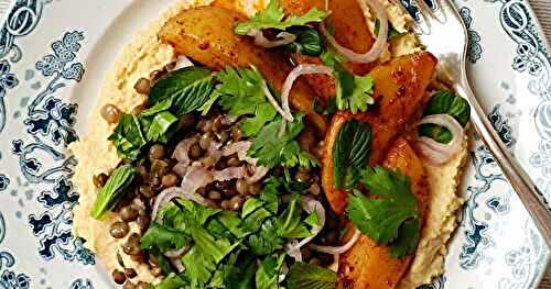Houmous, lentilles & pommes de terre 