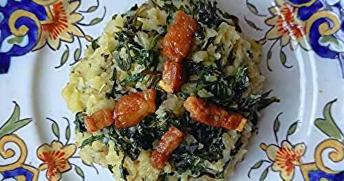 Salade au lard aux pissenlits 