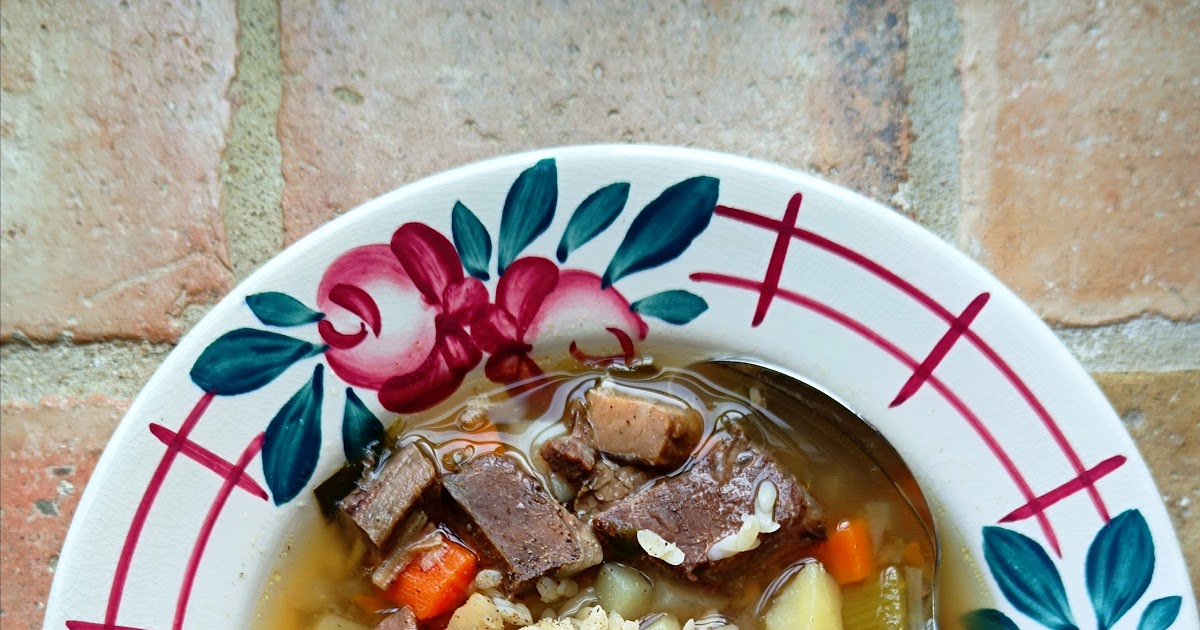 Soupe au pot-au-feu d'hier 