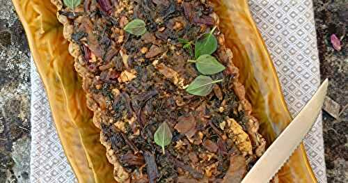 Tarte crackers aux fanes de betterave