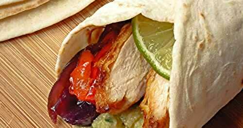 Fajitas au poulet et au poivron 