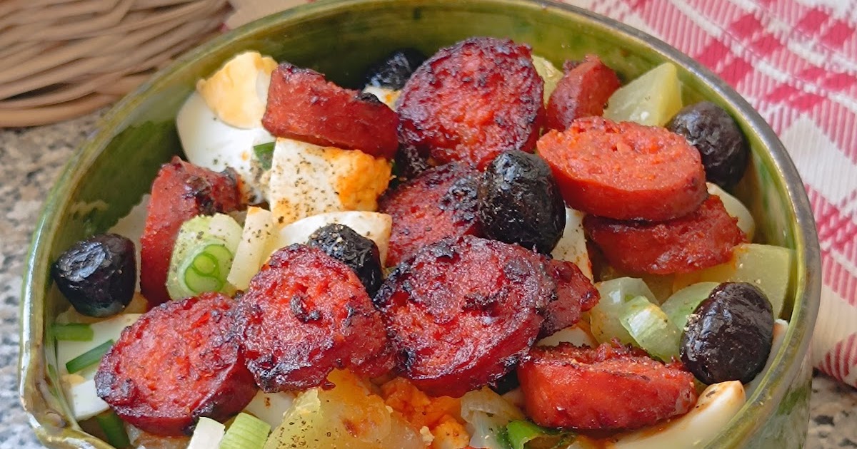 Salade de pommes de terre, œufs et chorizo 