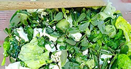 Salade fattouche au pourpier sauvage
