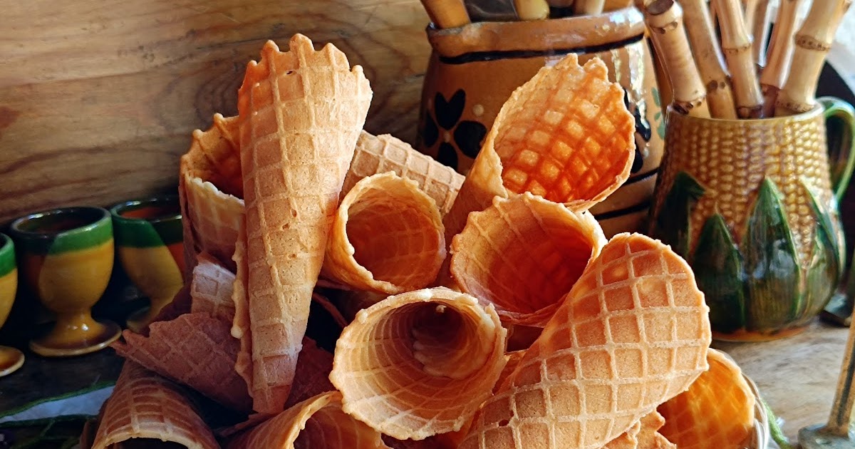 Cornets de gaufrette
