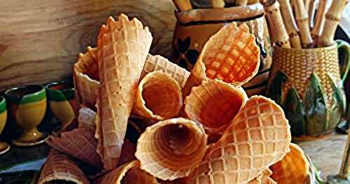 Cornets de gaufrette