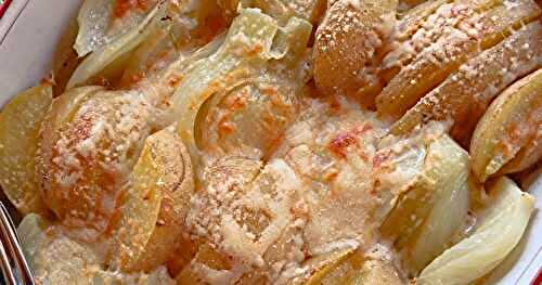 Gratin de fenouil et pommes de terre au parmesan 