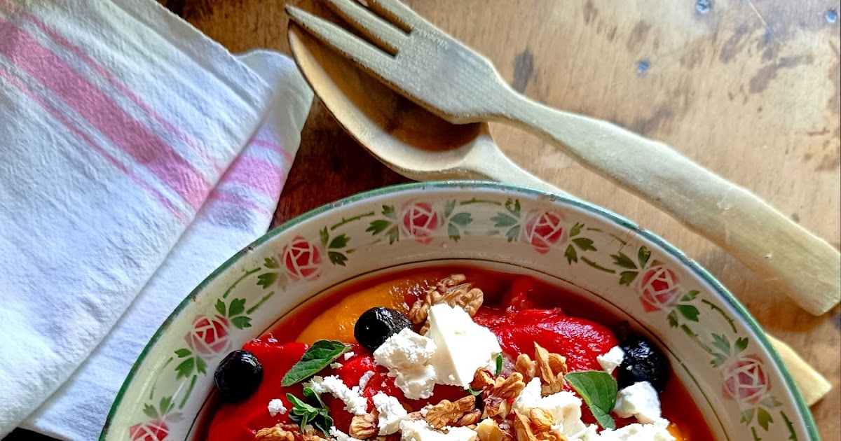 Poivrons grillés à la feta et à l'origan