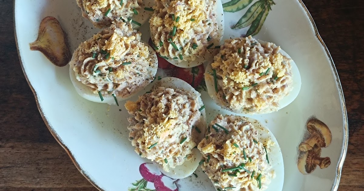 Œufs mimosa aux sardines à l'huile