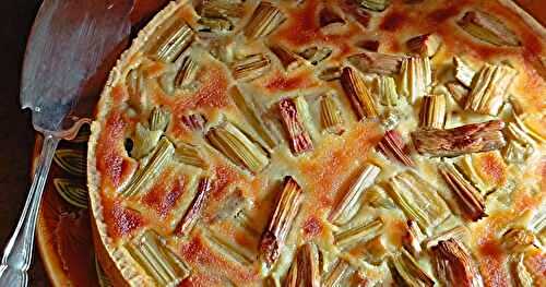 Tarte à la rhubarbe 
