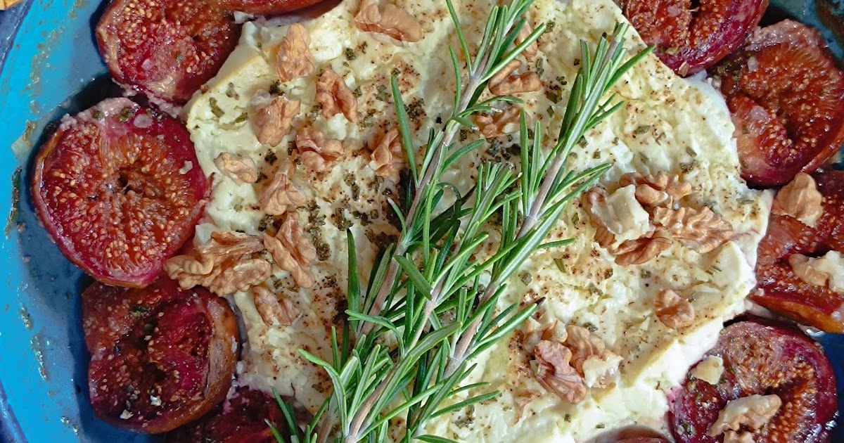 Feta rôtie aux figues fraîches