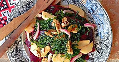 Salade de betteraves acidulée