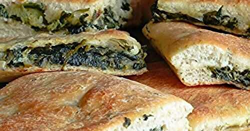 Calzone aux épinards et à la courgette