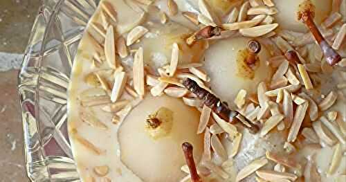 Poires Almina (poires à la crème anglaise)