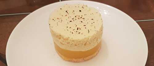 Bavarois mangue-coco au chocolat blanc