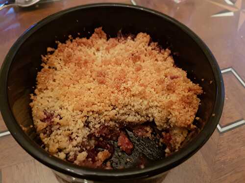 Crumble aux cerises