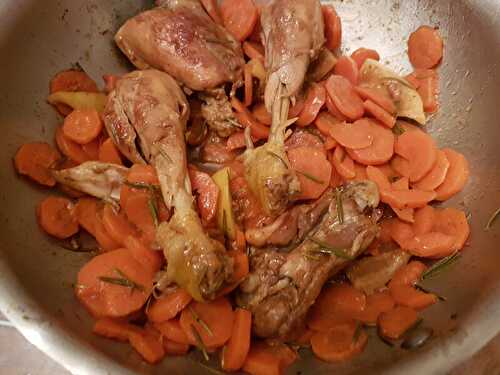 Cuisses de poulet à l'étouffée, citron et romarin - La cuisine d'un X